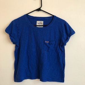 Holistic blue crop top